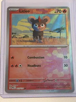 Litleo (Master Ball Pattern) 015/131 Sv: Prismatic Evolutions Reverse Holo Card - Image 1