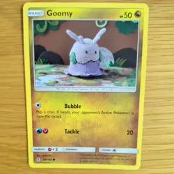 GOOMY 94/145 POKEMON CARD (GUARDIANS RISING SET) KNITTED CROCHET ASAKO - Image 1