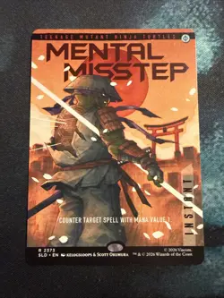 MTG REGULAR NON-FOIL MENTAL MISSTEP (2373) SECRET LAIR TMNT TOTALLY TUBULAIR NM - Image 1