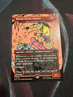 Mondo Gecko, Esquire-Kediss, Emberclaw Familiar ( 2364) Secret Lair TMNT NM - Image 1