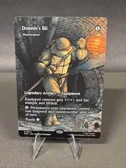 MTG Donnie's Bo (Borderless) Non-foil M 0017 Teenage Mutant Ninja Turtles - Image 1