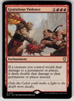 Gratuitous Violence Normal R Commander: Bloomburrow 197 NM - Image 1