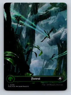 MTG Forest (0266) (Borderless) Edge of Eternities Foil NM - Image 1