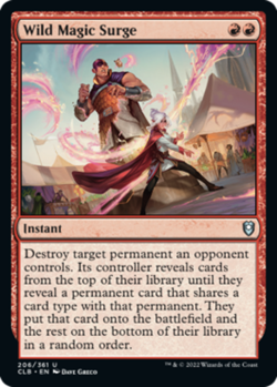 Wild Magic Surge - Foil Light Play, English Magic the Gathering MTG Commander Le - Image 1
