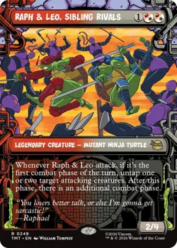 Raph & Leo, Sibling Rivals - Showcase Light Play, English Magic the Gathering MT - Image 1