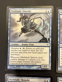4x Mistblade Shinobi Betrayers of Kamigawa LP UP MTG Magic - Image 2