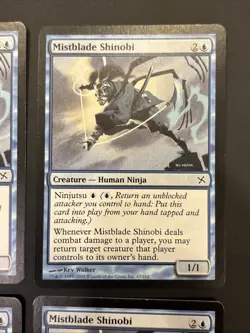 4x Mistblade Shinobi Betrayers of Kamigawa LP UP MTG Magic - Image 3