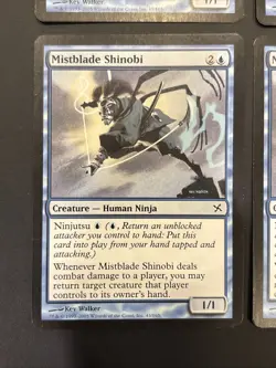 4x Mistblade Shinobi Betrayers of Kamigawa LP UP MTG Magic - Image 4