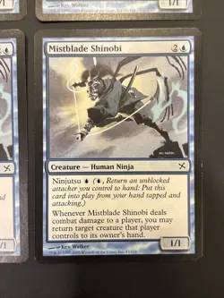 4x Mistblade Shinobi Betrayers of Kamigawa LP UP MTG Magic - Image 5