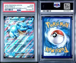 2024 Pokemon Premium Box SV Stellar Crown SCR EN Blastoise ex #030/142 PSA 10 - Image 3