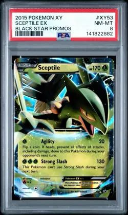 PSA 8 NM-MT 2015 Pokemon XY Sceptile EX Black Star Promo XY53 - Image 1