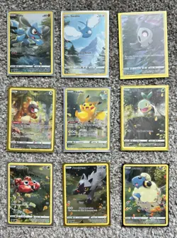 Pokemon Crown Zenith Galarian Gallery Set Of 9 GG26-GG34 Pikachu Complete Art NM - Image 1