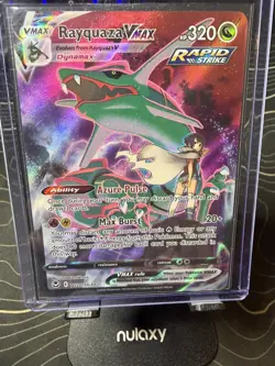 Pokemon Rayquaza VMAX TG20/TG30 Full Art Rapid Strike Holo Ultra Rare 320HP - NM - Image 1