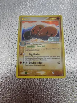 Dugtrio 5/100 Crystal Guardians Reverse Holo Stamped English Pokemon MINT!! - Image 1