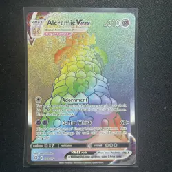 Pokemon Alcremie VMAX TCG Shining Fates Holo Card 073/072 Secret - Image 1