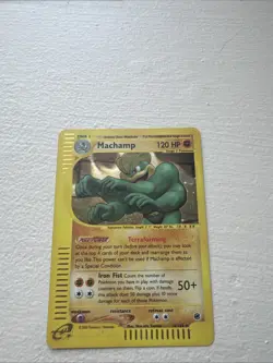 Pokemon TCG Machamp Holo Rare Card 16/165 Expedition Base Set - Image 2