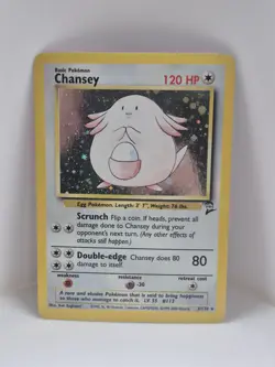 Pokemon TCG Base Set Chansey Holo LP - Image 1
