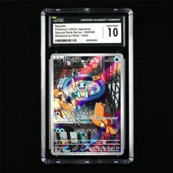 CGC 10 GEM MINT 2023 Pokemon JPN Squirtle 052/049 Holo - Image 1