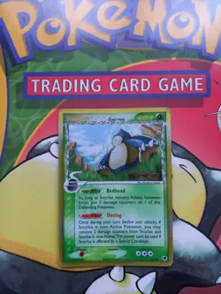 Snorlax 10/101 Stamped Reverse Holo Rare EX Dragon Frontiers Pokemon Card - Image 1