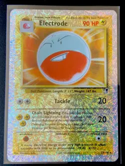 Pokemon Electrode Reverse Halo Legendary Collection 22/110 * 2002 Fireworks - Image 1