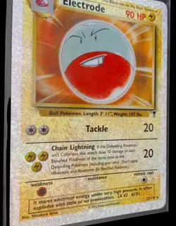 Pokemon Electrode Reverse Halo Legendary Collection 22/110 * 2002 Fireworks - Image 4