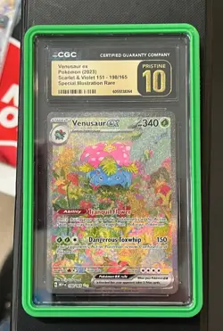 CGC 10 Pristine 2023 Pokemon Scarlet & Violet 151 #198/165 Venusaur EX SIR - Image 1