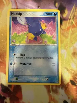 Pokemon Mudkip 58/100 EX Crystal Guardians LP - Image 1