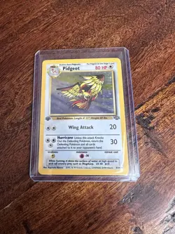 Pidgeot 8/64 Rare Jungle Holo 1st Edition Pokemon Holographoc - Image 1