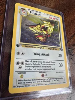 Pidgeot 8/64 Rare Jungle Holo 1st Edition Pokemon Holographoc - Image 2