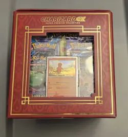 Pokemon TCG Charizard EX Super Premium Collection Box Sealed New Packs Statue - Image 5