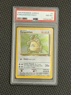 1999 Pokemon Jungle Holo Rare Kangaskhan 5/64 PSA 8 - Image 1