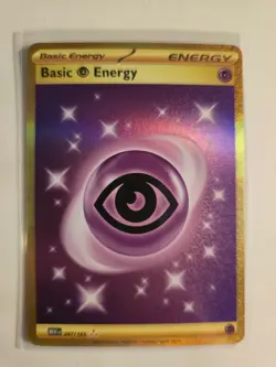 Pokemon TCG Basic Psychic Energy 207/165 Gold Hyper Rare SV 151 Near Mint - Image 1