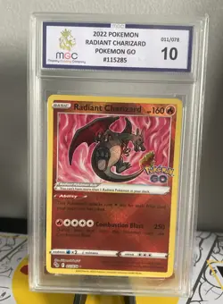 Pokemon Go Radiant Charizard 011/078 MGC Grading Gem Mint 10 - Holo Rare - Image 1