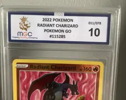 Pokemon Go Radiant Charizard 011/078 MGC Grading Gem Mint 10 - Holo Rare - Image 3