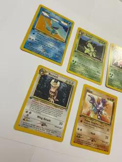 1st Edition Pokemon Neo Genesis Lot Bayleef Ariados Noctowl Gligar Wooper - Image 2