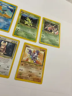 1st Edition Pokemon Neo Genesis Lot Bayleef Ariados Noctowl Gligar Wooper - Image 3
