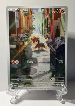 Pokemon TCG Litleo 139/132 Mega Evolution Illustration Rare-NM - Image 1