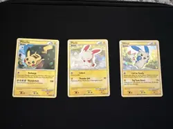 Pokemon HGSS Black Star Promos Pikachu Plusle Minun HGSS03 HGSS16 HGSS17 - Image 1