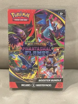 Pokemon Mega Evolution Phantasmal Flames Booster Bundle Box NEW/SEALED IN HAND - Image 1