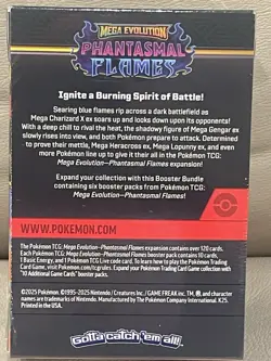 Pokemon Mega Evolution Phantasmal Flames Booster Bundle Box NEW/SEALED IN HAND - Image 2