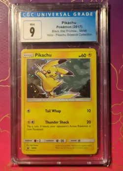 Pikachu - Pokemon 2017 - Black Star Promo - CGC 9 - Image 1