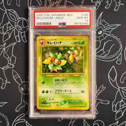 PSA 10 - 2000 Neo Bellossom Japanese HOLO Pokemon - Image 1