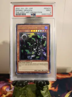2021 Yu-gi-oh Barrel Dragon LART-EN037 PSA Grade 9 - Image 1