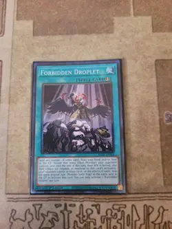 YUGIOH FORBIDDEN DROPLET RA01-EN064 COLLECTORS RARE 1ST ED NM - Image 1