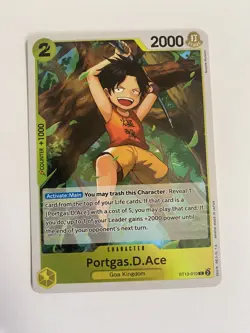 ST13-010 PORTGAS D. ACE C THE THREE BROTHERS ULTRA DECK ONE PIECE CARD GAME NM - Image 1