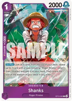 OP13-065 Shanks (065) English R One Piece TCG Card Game - Image 2