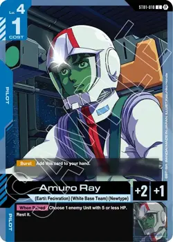 Amuro Ray - ST01-010 Beta NM - Gundam TCG Card Game - Image 1