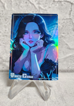 Yennefer Trading Card Waifu Goddess Story Anime Girl holo Karte Manga Full Art - Image 1