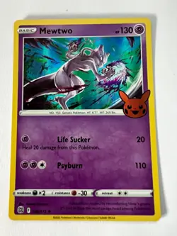 Mewtwo 056/172 Holo Rare Halloween 2022 Trick or Trade Pokemon Card - Image 1