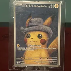 PIKACHU VAN GOGH WITH GREY FELT HAT SVP EN 085 PROMO POKEMON CARD-SEALED #7 - Image 1